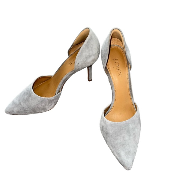 J Crew Factory Suede D’Orsay Pumps | Size 6.5 - Picture 2 of 8